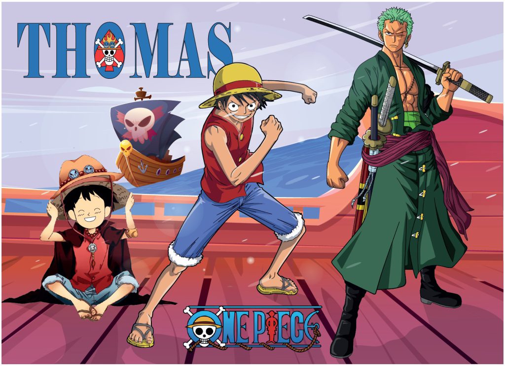 illustration personnalisée one piece