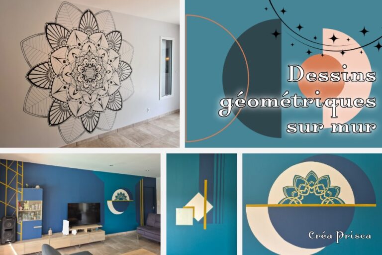 Dessins feutre et peinture sur mur
