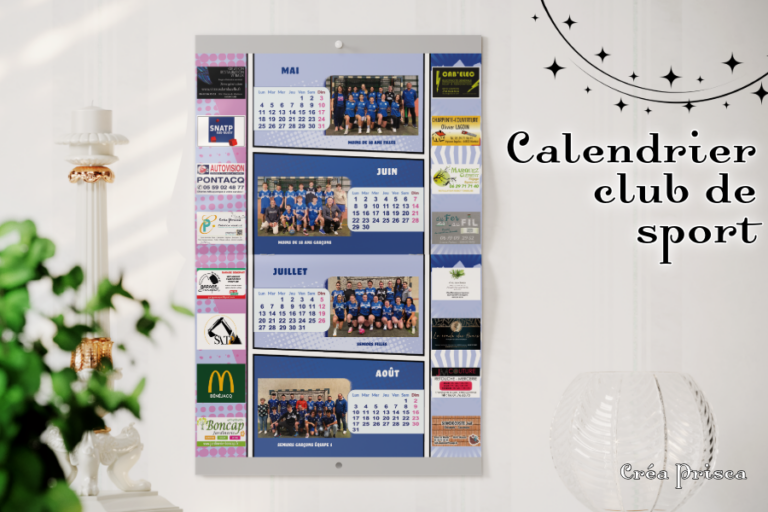 Calendrier club sportif